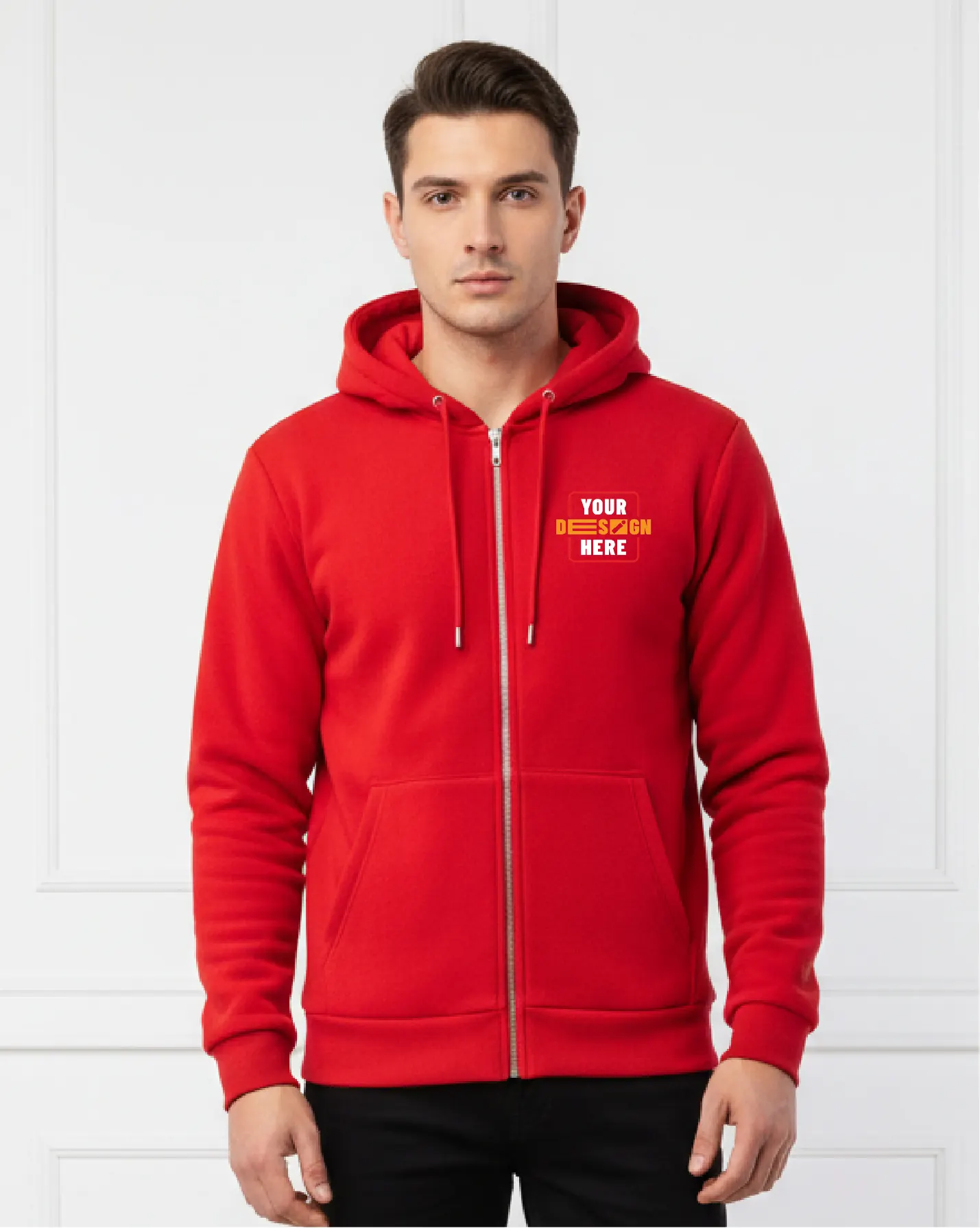 Zipper Hoodie with Hood
